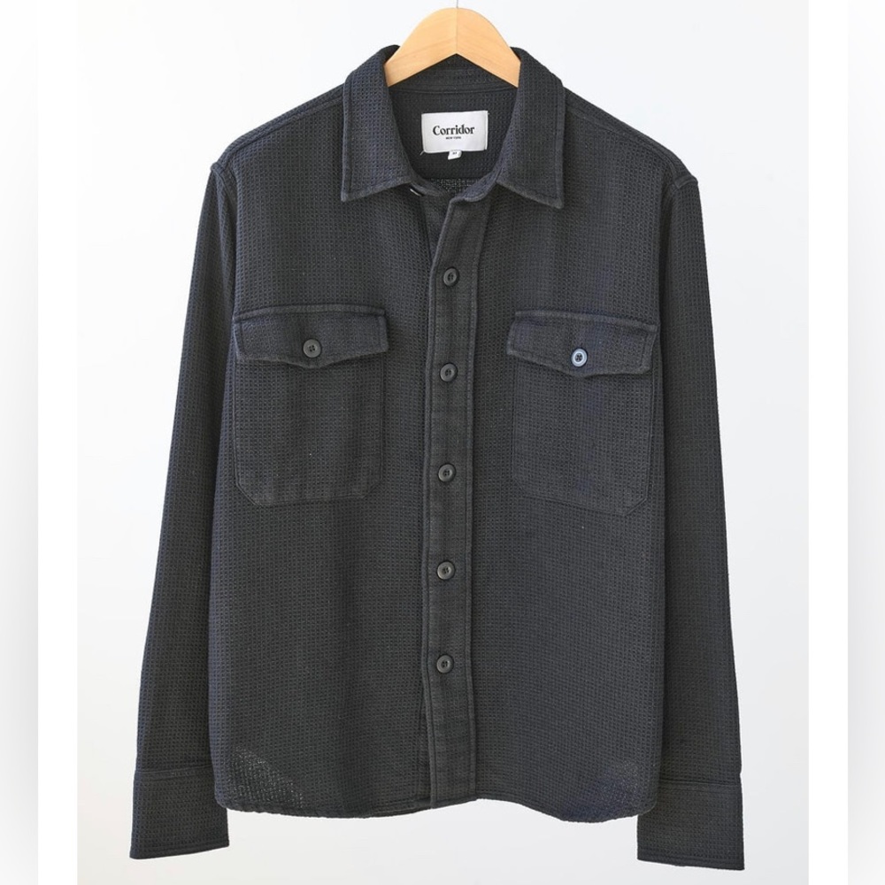 Corridor 100% Cotton Black Overshirt